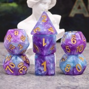 (Purple+Blue+White) Marble dice